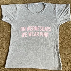 “on wednesdays we wear pink” tee, brandy melville
